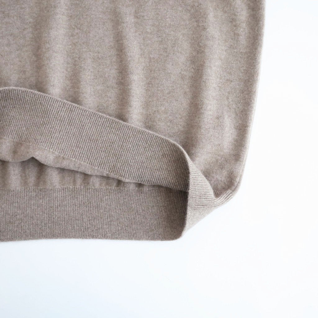 BABY CASHMERE KNIT TURTLE #NATURAL BROWN [A26AT03BC]