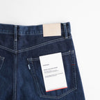 Selvage Denim Five Pocket Wide Straight Pants #INDIGO DARK FADE [GU263-40059DB]