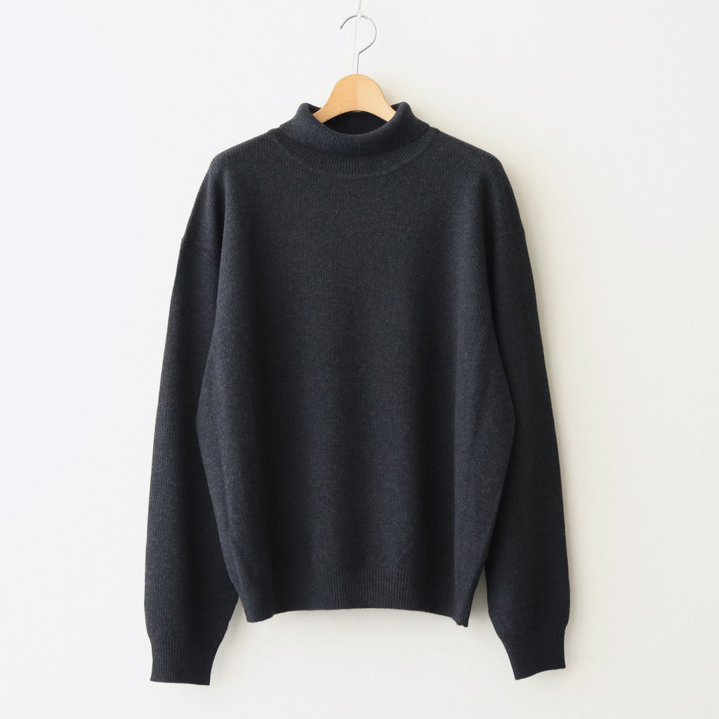 crepuscule 24AW Mohair polo Neck ブルー crepuscule 24AW Mohair polo Neck ブルー crepuscule（クレプス