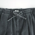 Corduroy 1Pleated Easy Trousers #Black [YK26FW01339P]