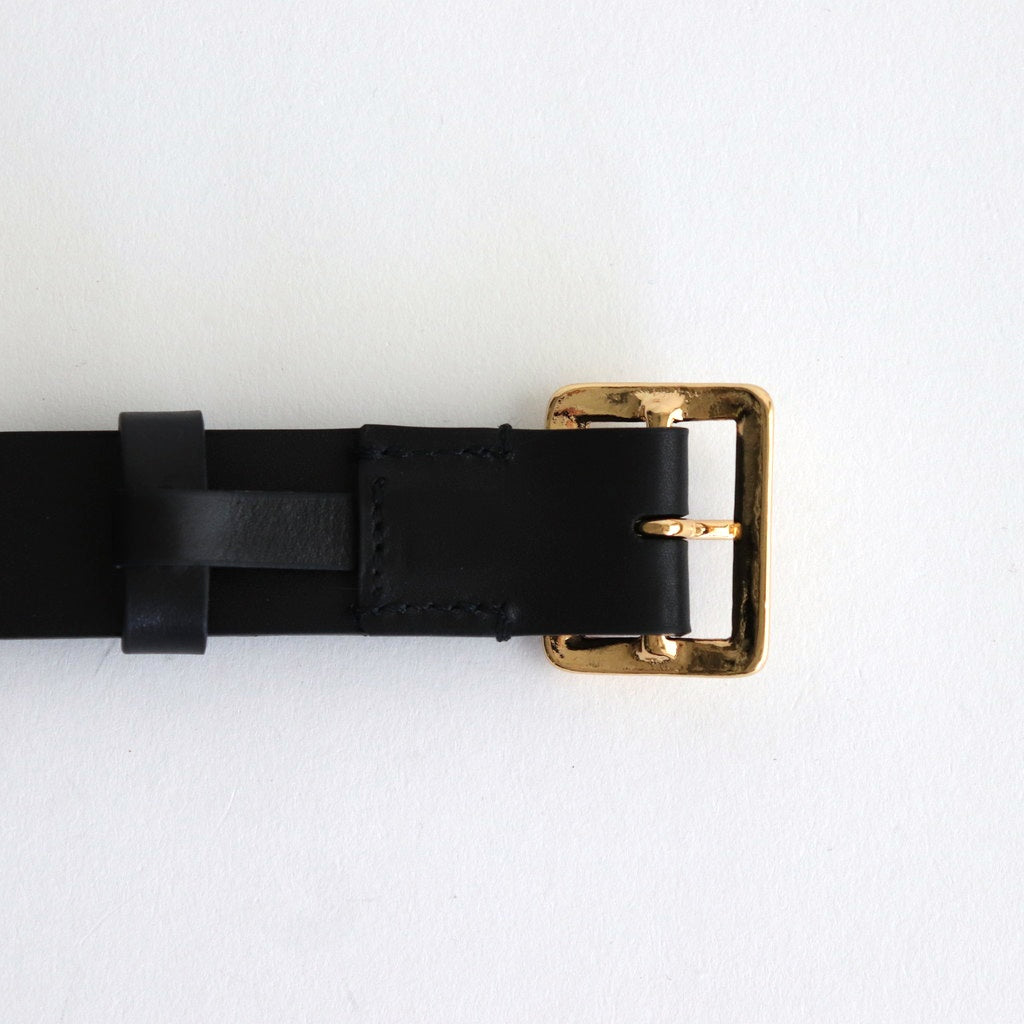 SQUARE BUCKLE BELT #BLACK [A25SB05RP-M]
