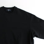 綿裏毛×綿ナイロンウェザー スウェット #BLACK [HO-T004-051]