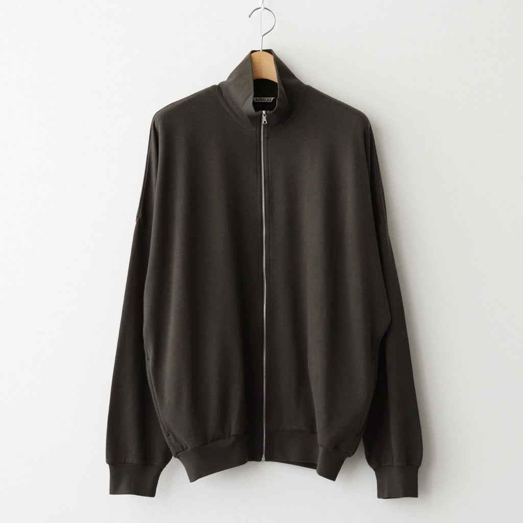 SUPER HIGH GAUGE SWEAT ZIP BLOUSON #DARK BROWN [A25AB01CU]