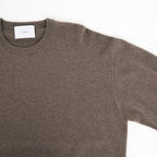 PURE CASHMERE KNIT CREW NECK LS #TAUPE [ST.1628]