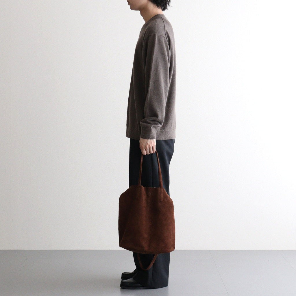 3WAY MEDIUM TOTE（OIL SUEDE） #COFFEE BROWN [MS-1]
