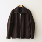 Melton Stand Collar Zip Blouson #BROWN [YK25FW01034B]
