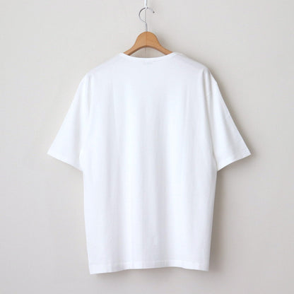 LUSTER PLAITING BOAT NECK TEE #WHITE [A00P04GT]