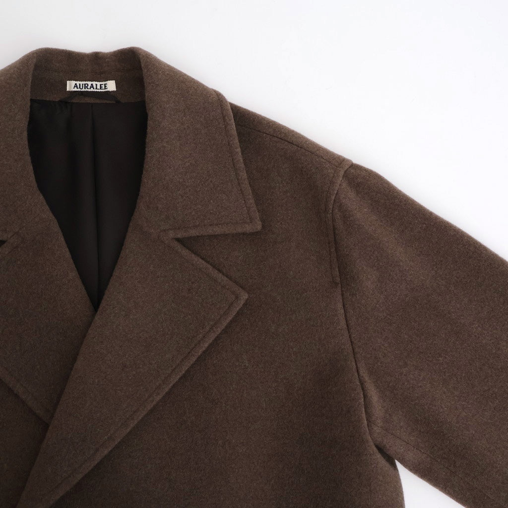SUPER FINE WOOL MOSSER CHESTERFIELD COAT #TOP BROWN [A25AC05WM