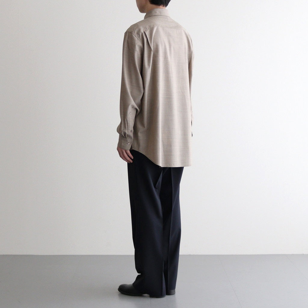 SUPER FINE TROPICAL WOOL SLACKS #TOP DARK NAVY [A25SP03WT]