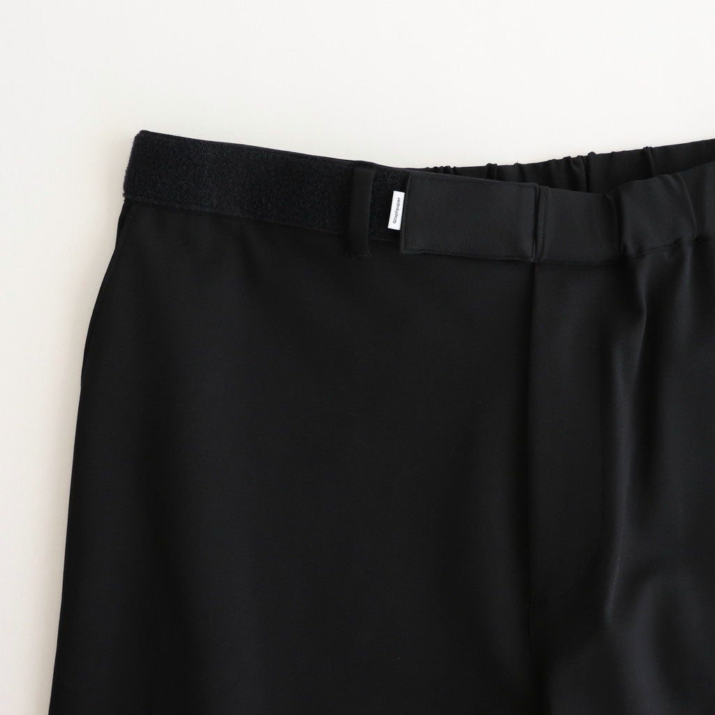 Compact Ponte Wide Tapered Chef Pants #BLACK [GM253-40042B]