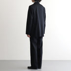 LIGHT WOOL MAX GABARDINE SLACKS #TOP BLACK [A26AP02MG]