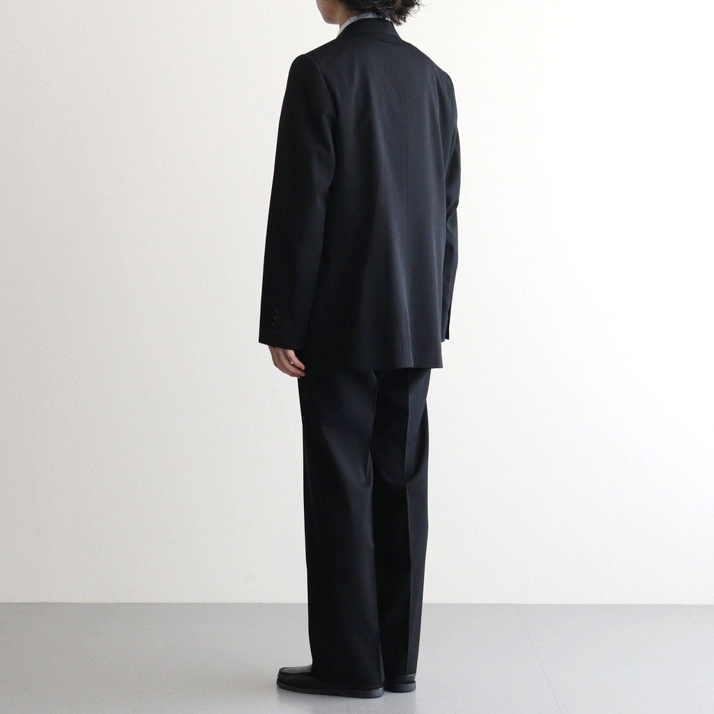 LIGHT WOOL MAX GABARDINE SLACKS #TOP BLACK [A26AP02MG]