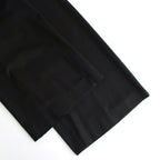 Viscose Wool Silk Gabardine Easy Wide pants #BLACK [GL241-40162]