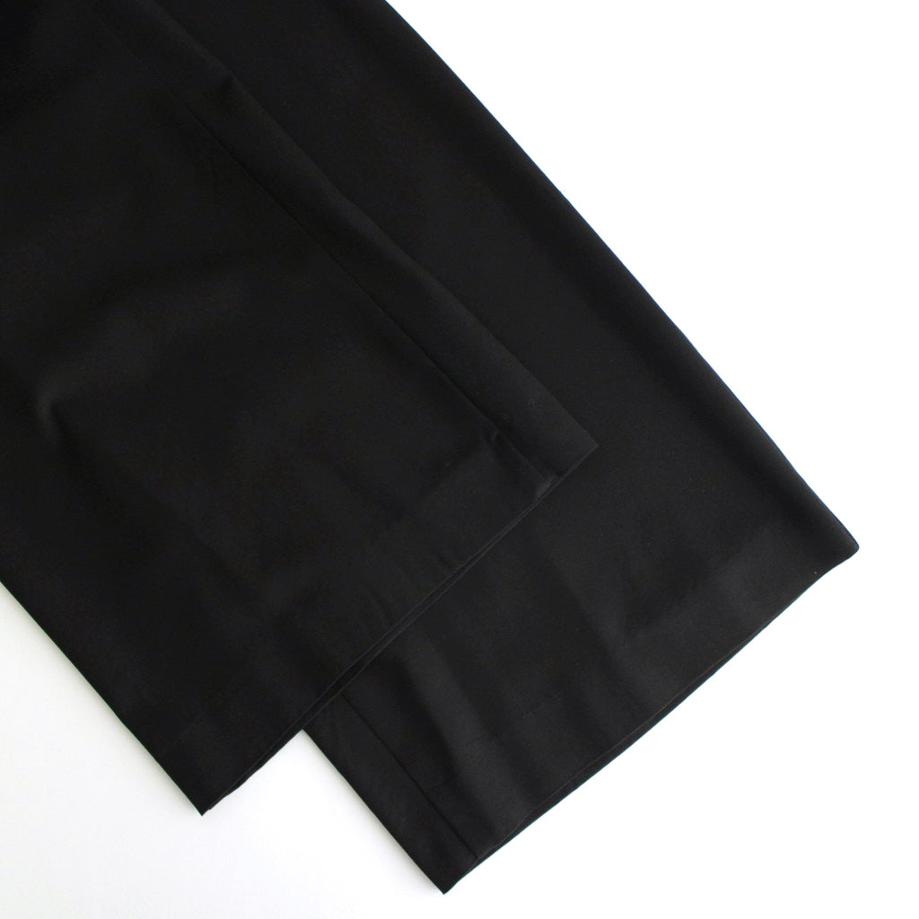 Viscose Wool Silk Gabardine Easy Wide pants #BLACK [GL241-40162]