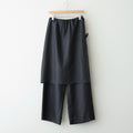 Cupro Layered Pants #BLACK [I26SS-PT186]