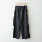 Cupro Layered Pants #BLACK [I26SS-PT186]