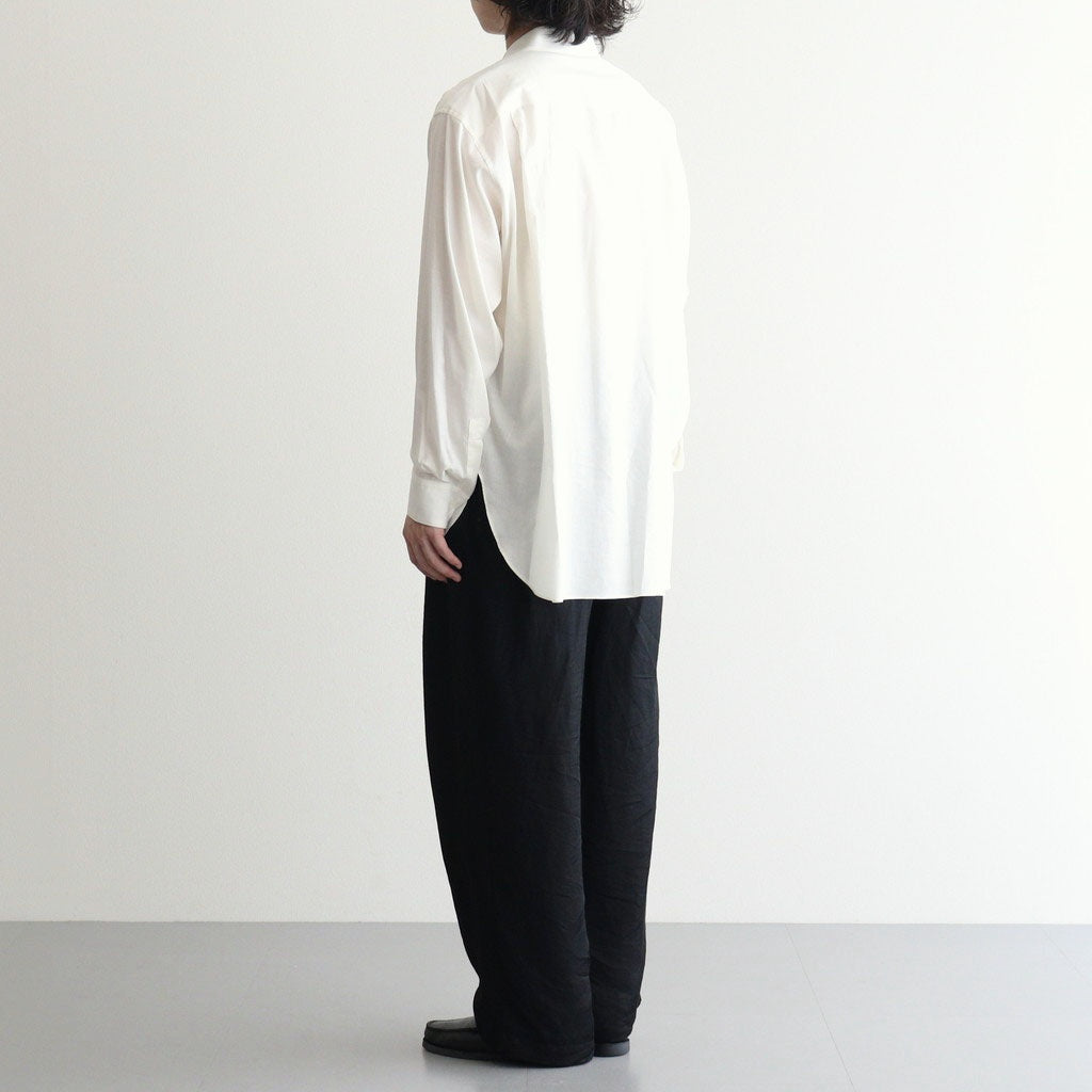 COTTON SILK OVERSIZED LS SHIRT #CREAM [ST.1666]