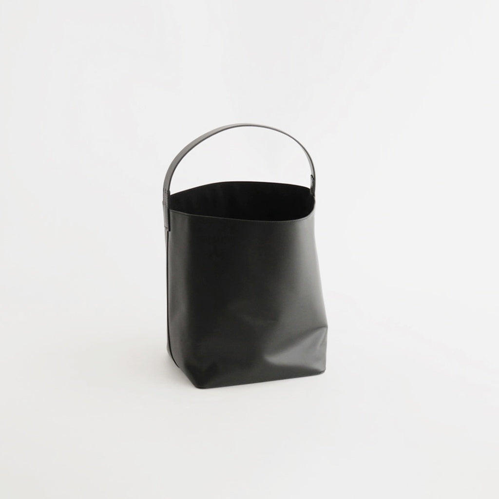 LEATHER TOTE BAG MADE BY AETA #BLACK [A26SB08AE]
