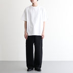 Selvage Denim Two Tuck Pants #BLACK_WASHED [GU253-40061RB]