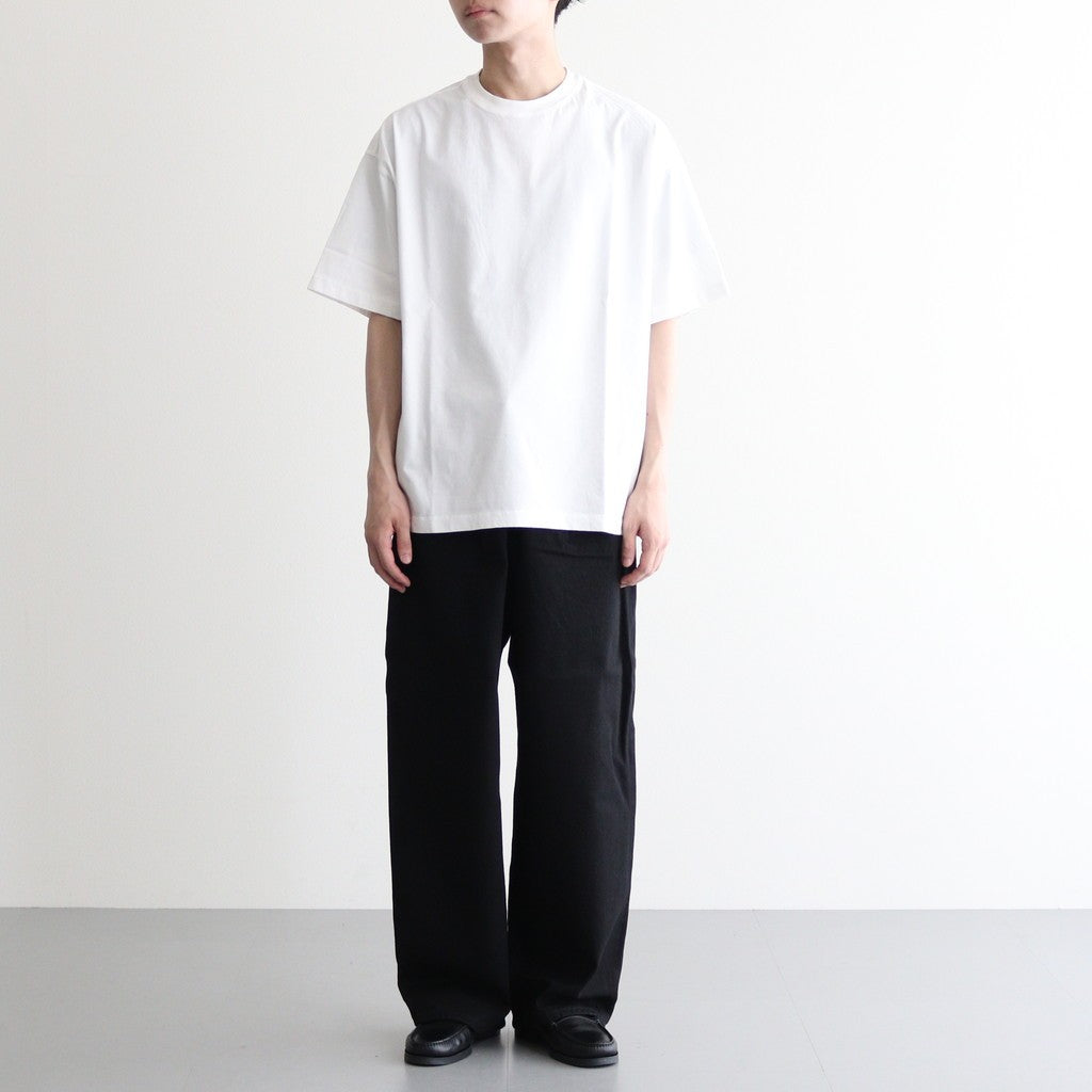 Selvage Denim Two Tuck Pants #BLACK_WASHED [GU253-40061RB]