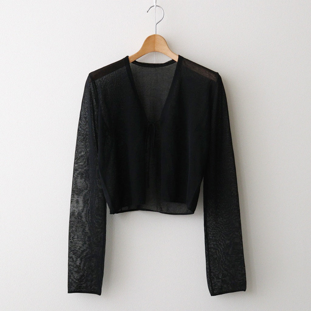 Compact Sheer Knitcardigan #BLK [12610515]