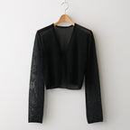 Compact Sheer Knitcardigan #BLK [12610515]
