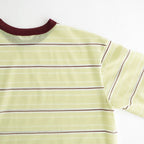 Sheer Border T-shirt #L/GRN [12610629]