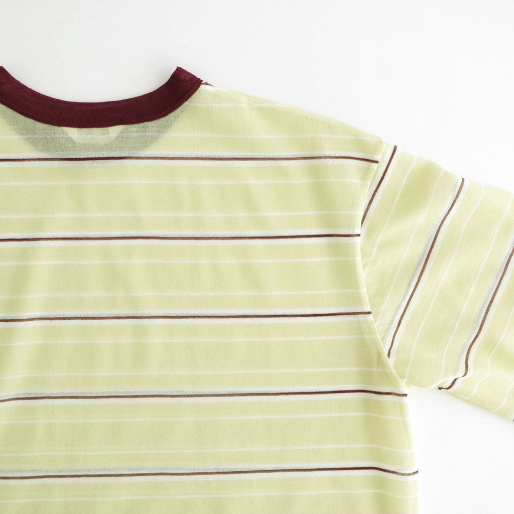 Sheer Border T-shirt #L/GRN [12610629]