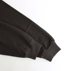 SUPER HIGH GAUGE SWEAT HALF ZIP P/O #DARK BROWN [A24AP03CU]