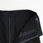 ウールポプリン トラウザーズ #BLACK [HQ-P102-051]