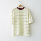 Sheer Border T-shirt #L/GRN [12610629]