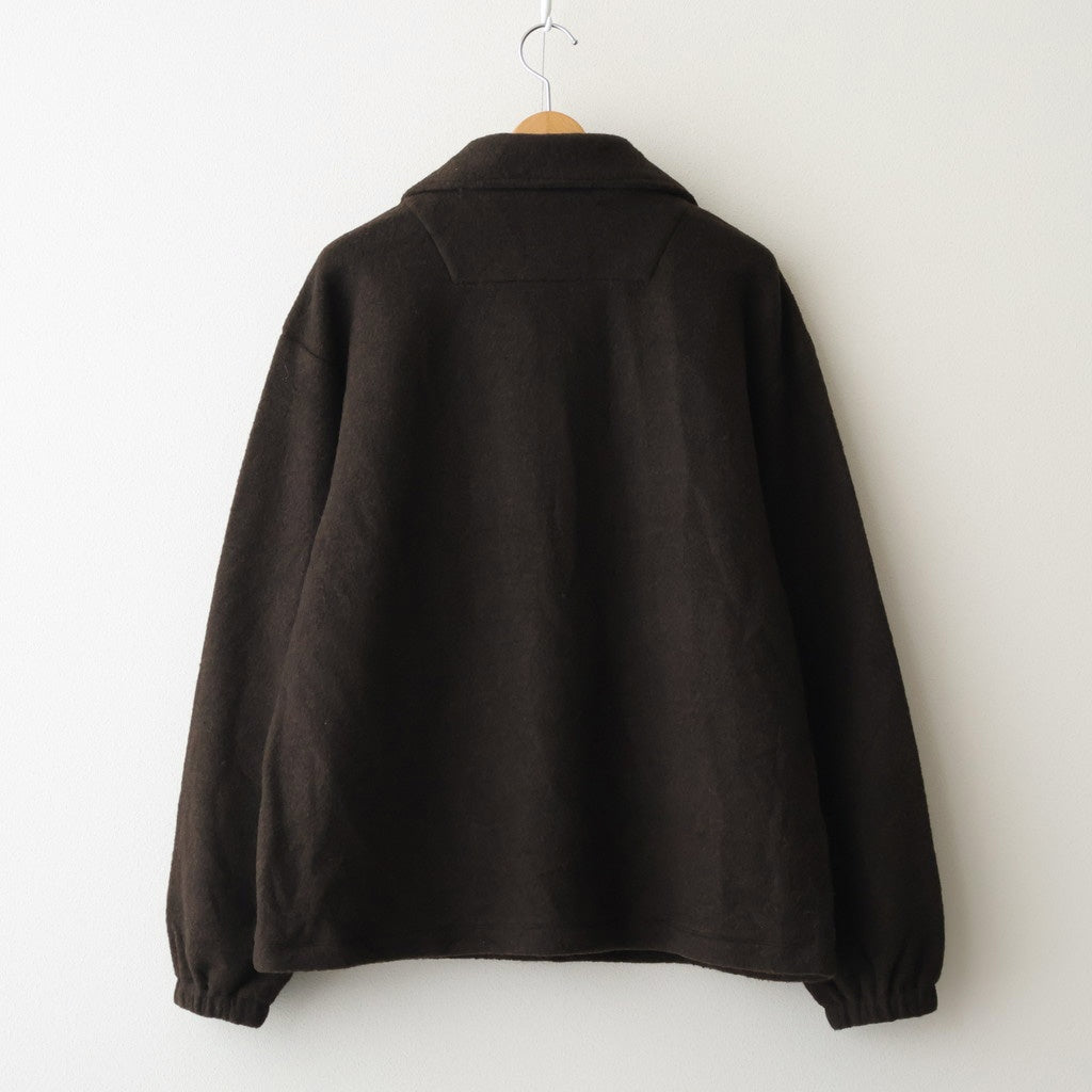 Wool Fleece Half Zip Pullover #BROWN [YK25FW01090B]
