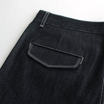 Selvage Denim Two Tuck Pants #INDIGO RIGID [GU251-40188RB]