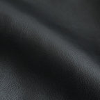 MOUTON COLLAR SHEEP LEATHER ZIP JACKET #BLACK [ST.1216]