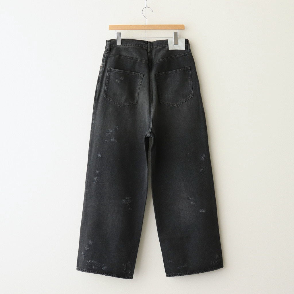 BAGGY DENIM JEANS #BLACK [ST.1237]