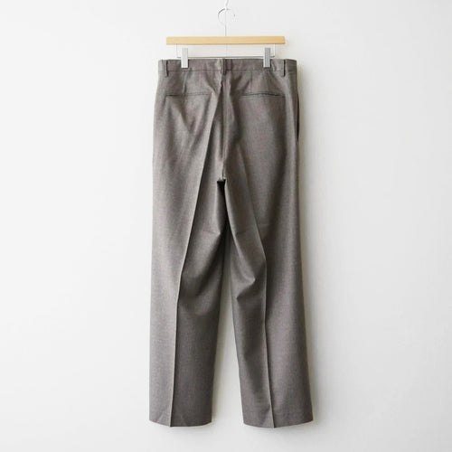 SUPER LIGHT WOOL TWO-TUCK SLACKS #TOP BROWN [A26AP05OS]
