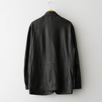 TEXTURED LAMB LEATHER BLOUSON #BLACK [A26SB01BL]