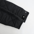 ナイロンタッサーキルトコート #BLACK [HP-J026-051]