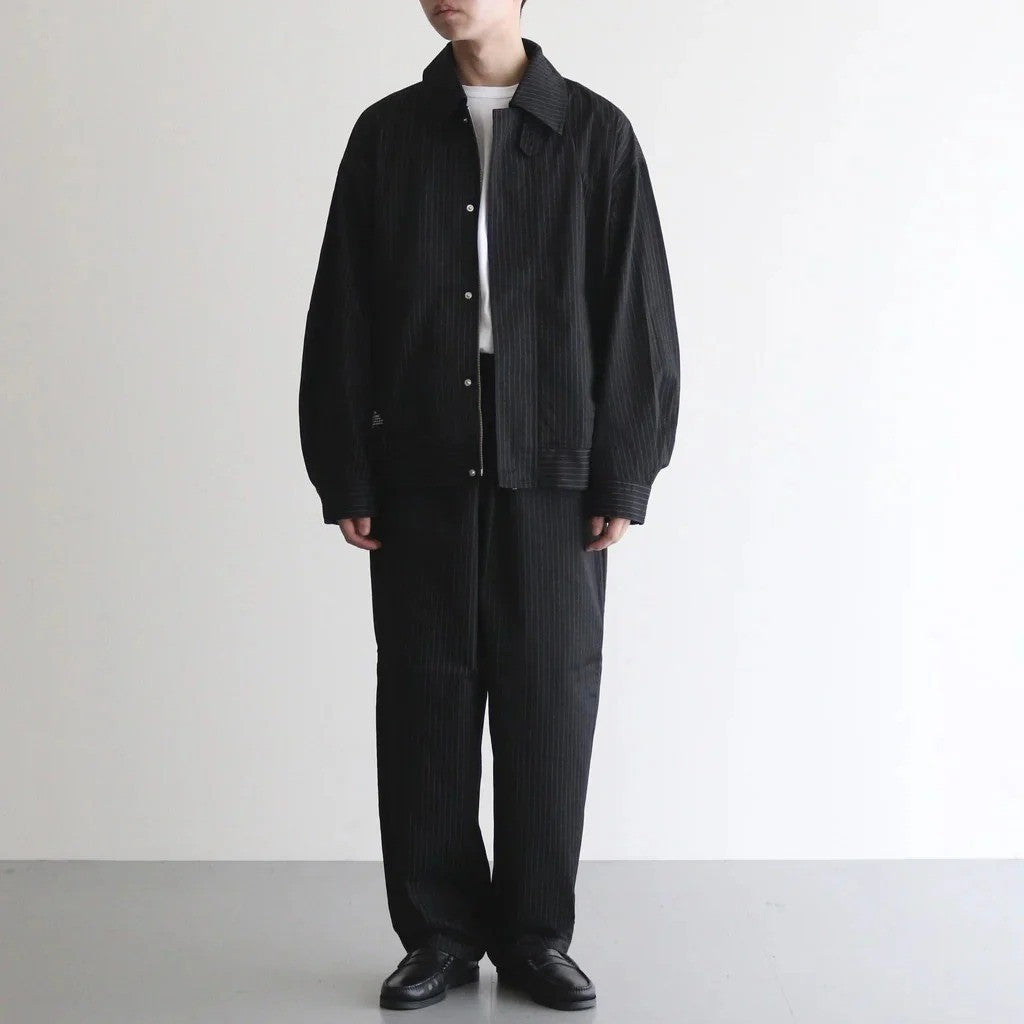 CORPORATE EASY PANTS #BLACK STRIPE [FSC263-40168B]