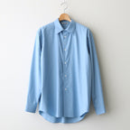 WASHED FINX TWILL SHIRT #BLUE [A25AS01TN]