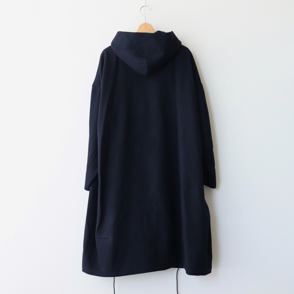 メルトンダッフルロングCT #NAVY [D224-C545]