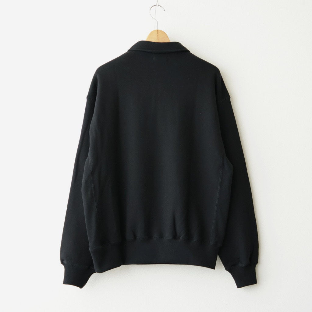 Half-Snap Sweatshirt #Black [OFH011PO61]