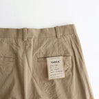 CHINO CLOTH PANTS TWO TUCK STRAIGHT #khaki [15606]