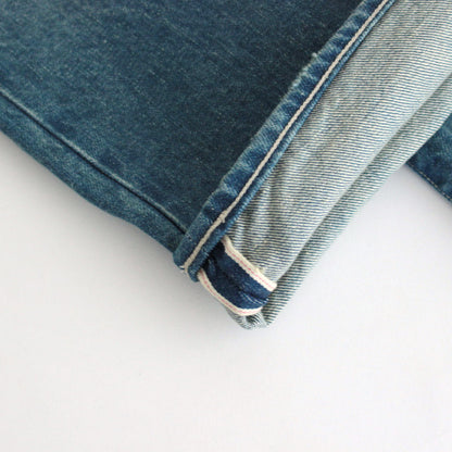 SELVEDGE FADED HEAVY DENIM PANTS #FADED INDIGO [A24AP03DH]