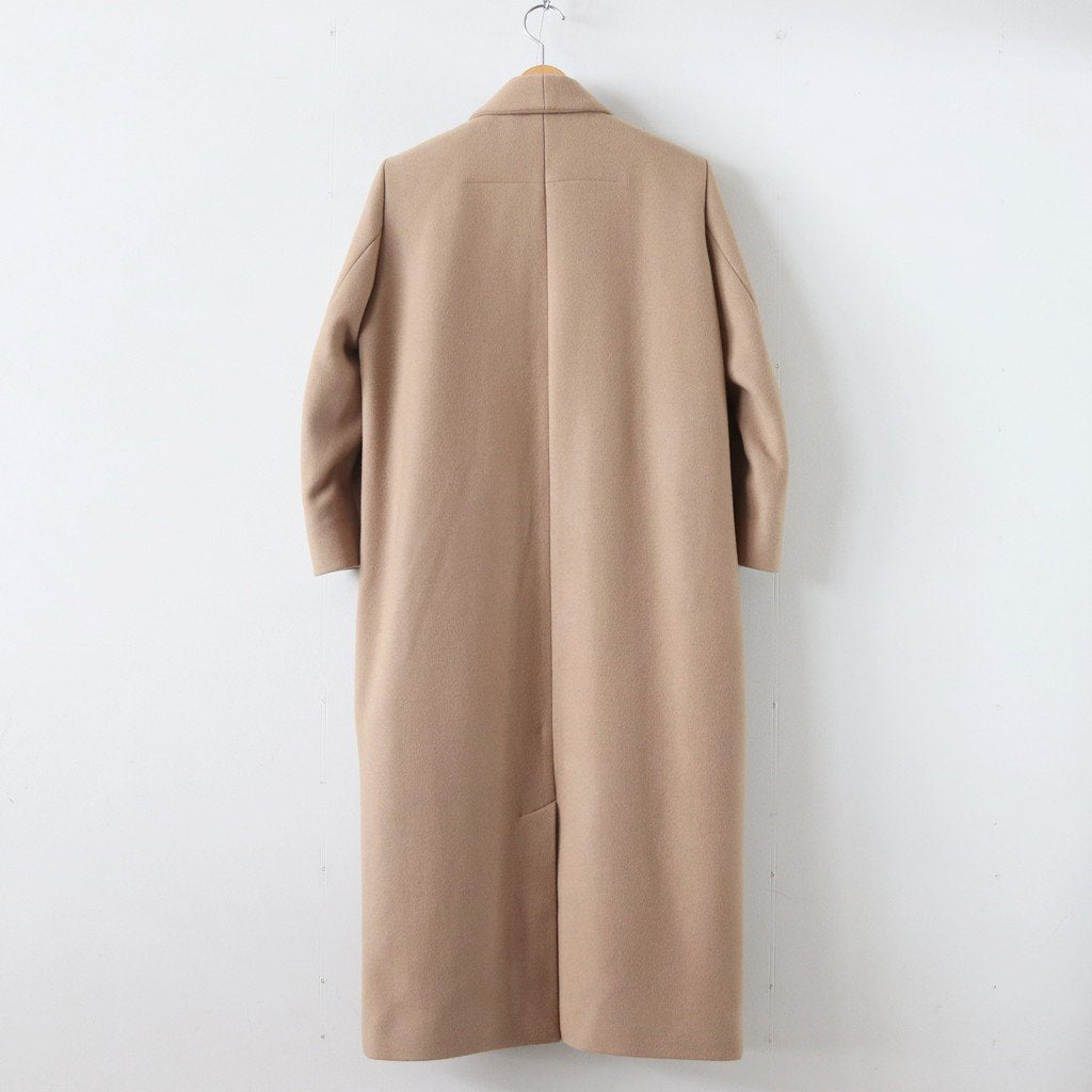 NHLCT｜ベビーラムウールダブルクロス ショールコート #CAMEL [A9-NC072CT]