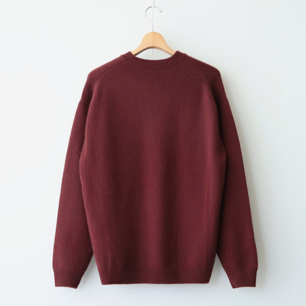 BABY CASHMERE KNIT P/O #RED BROWN [A26AP02BC]