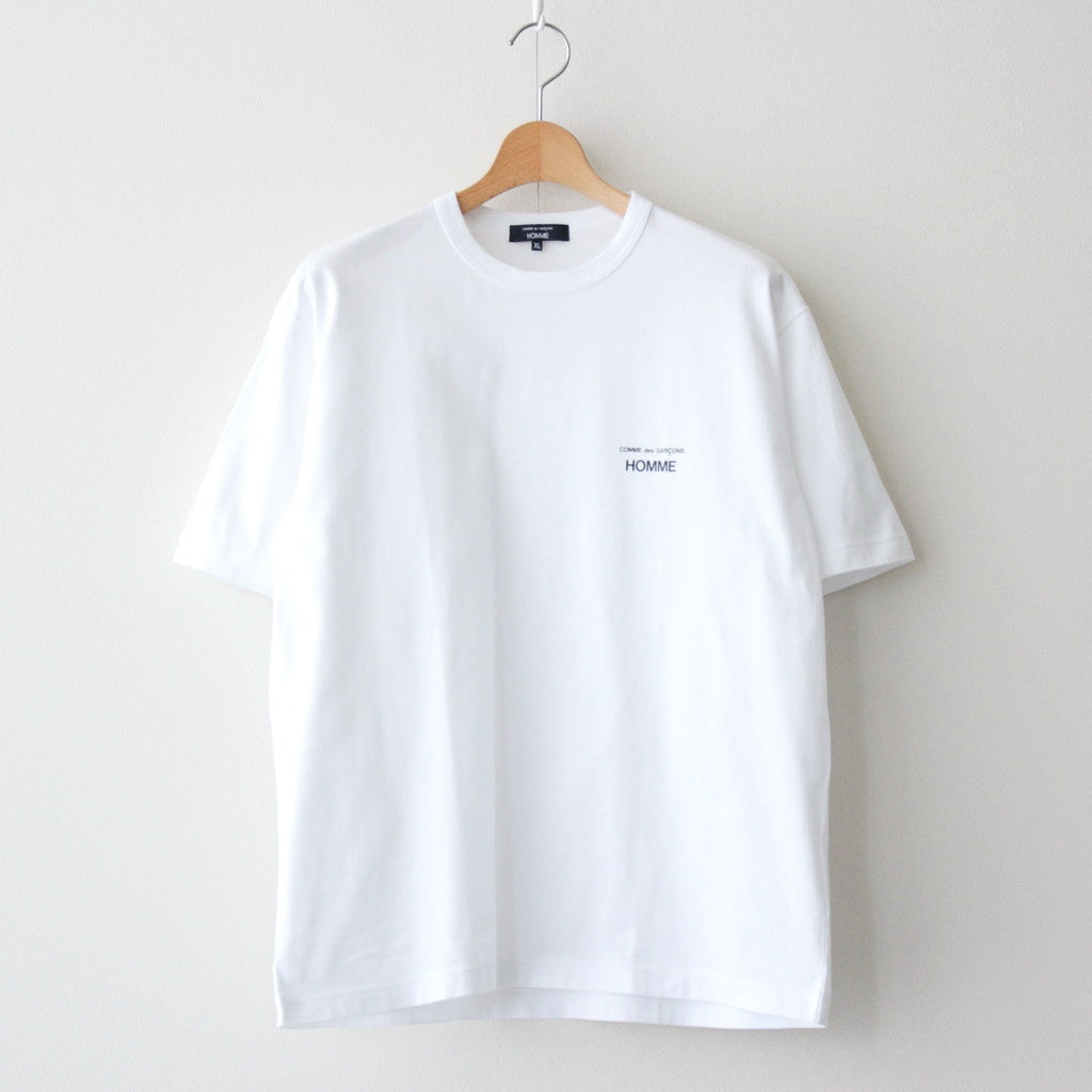 綿天竺 製品プリント S/S Tシャツ #WHITE [HO-T101-051]