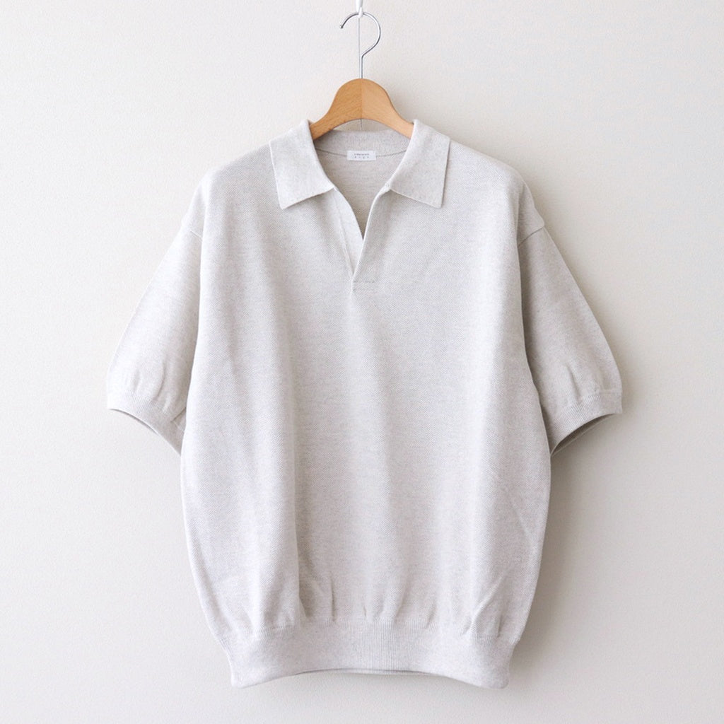 Moss Stitch Polo #Oatmeal [2501-011]