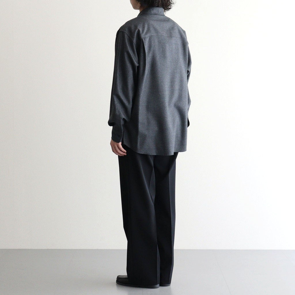 SUPER LIGHT WOOL SHIRT #TOP CHARCOAL [A26AS02OS]