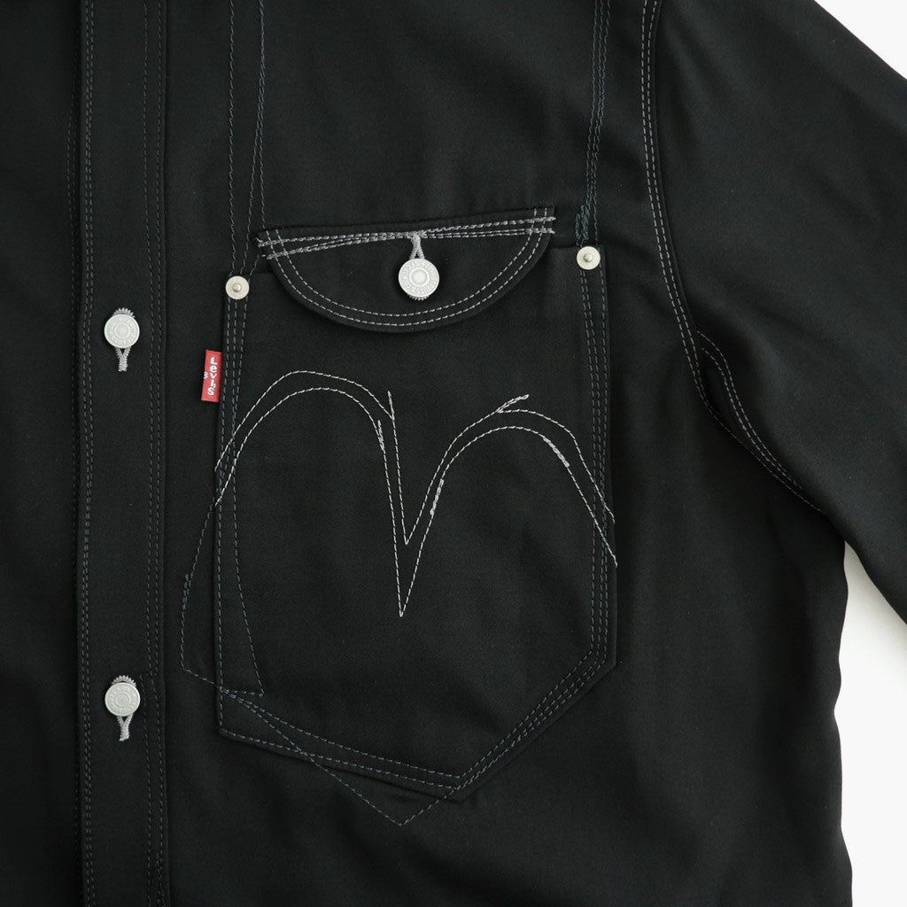Levi's ウールクロス シャツジャケット #BLACK [WR-J203-051]